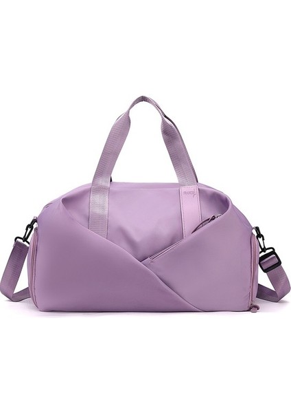 Büyük Kapasiteli Seyahat Çantası Kuru ve Islak Ayırma Spor Çantası Yüzme Çantası Tek Omuz Çapraz Çanta (Yurt Dışından)