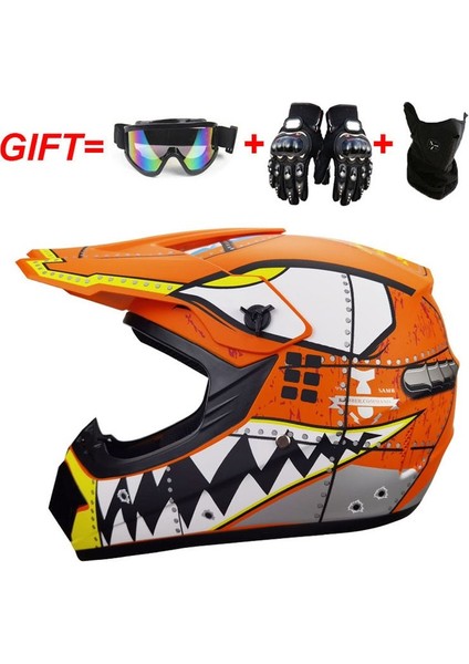 Unisex Yetişkin Motosiklet Kaskı Off-Road Kask Seti (Yurt Dışından) fiyatları