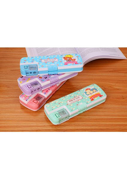 Kalemtıraşlı Karikatür Kalem Kutusu Kırtasiye Kutusu Öğrenci (Yurt Dışından) fırsatları