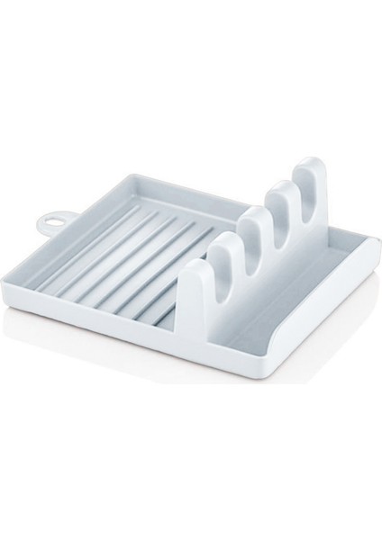 Org-85-1 Kaşık ve Kapak Tutucu - Kapak Standı Kaşık Kepçe Altlığı Düzenleyici Organizer - Gri modelleri