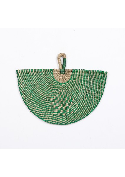 Mylamp Elvan Yeşil 42X34 Cm. Japon Yelpaze