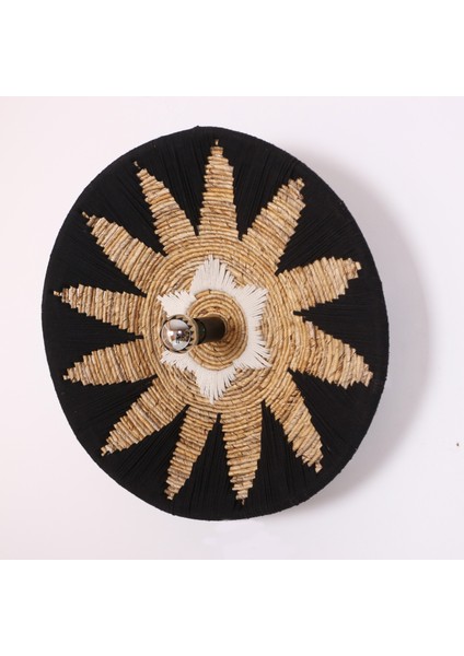 Mylamp Maya 77X15 cm Çap- Doğal Abaka Duvar Apliği
