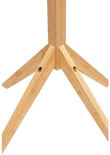 Bambu Portmanto Askılık 8'li Modern Vestiyer Ayaklı Askılık Ahşap Elbise Askısı DB-0026 indirimleri