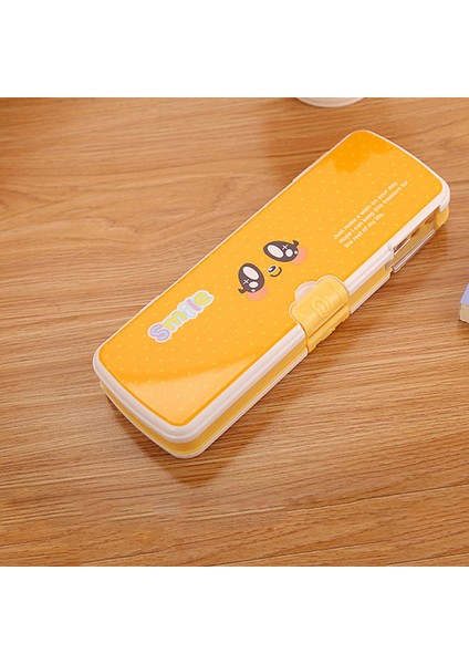 Kalemtıraşlı Karikatür Kalem Kutusu Kırtasiye Kutusu Öğrenci (Yurt Dışından)