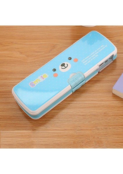 Kalemtıraşlı Karikatür Kalem Kutusu Kırtasiye Kutusu Öğrenci (Yurt Dışından)