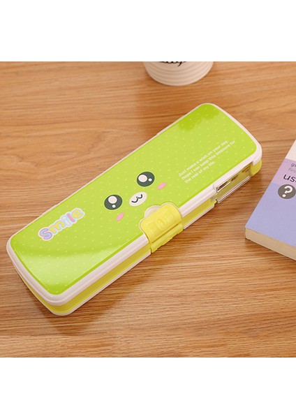 Kalemtıraşlı Karikatür Kalem Kutusu Kırtasiye Kutusu Öğrenci (Yurt Dışından)