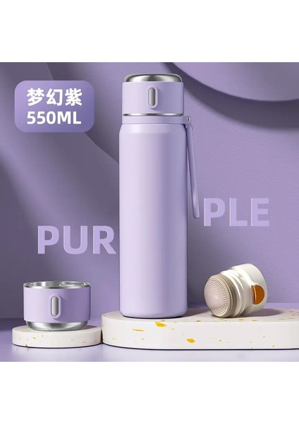 550ML Akıllı 316 Paslanmaz Çelik Termos Kupası Çay Kupası Vakum Şişeleri Ev Açık Mekan Taşınabilir Su Kupası Termos Bottlecapity: 550ML/RENK: Yeşil (Yurt Dışından)