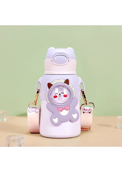 500ML Unicorn Çocuk Termo Şişe Sevimli Çocuklar Termal Su Şişesi Paslanmaz Çelik Tumbler Çocuklar Için Taşınabilir Su Termoscapacity: 500ML/RENK: Pembe (Yurt Dışından)