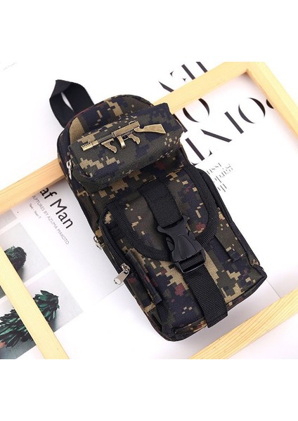 Kamuflaj Fermuarlı Kalem Çantası Kırtasiye Çantası Büyük Kapasiteli Kalem Kutusu (Yurt Dışından)