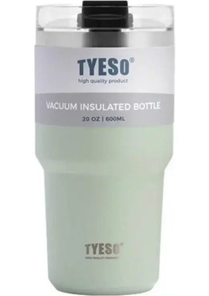 Paslanmaz Çelik Termos Kupası Ice King Cups Çift Katmanlı Yalıtımlı Kupa Taşınabilir Termos Su Şişesi Araç Seyahat Içme Müzik: 600ML/RENK: Yeşil (Yurt Dışından)