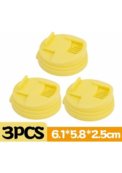 10/1pcs Içecek Saçlar Soda Tin Teneke Sızdır Köpek Plaj Gadgets Içecekler Bira Alkollü Içecekler Için Koruyucu Enerji Yeşili Içecekler Renk: Sarı-3pcs (Yurt Dışından)