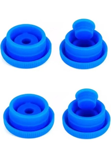 3 5 Galon Su Sürahi Kapağı Yeniden Kullanılabilir Dökülme 55MM Su Şişesi Kapaklar Silikon Yedek Kapaklar Anti Sıçrama 5 Paket Renk: Sürahi Kapak-B 4pcs Seti (Yurt Dışından)