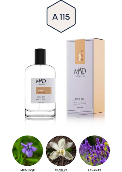 Mad A115 Selective 50 ml Erkek Parfüm
