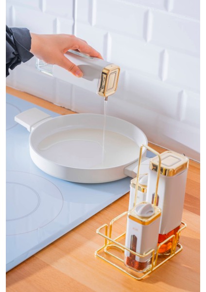 Mabel 5 Parça Cam Yağlık Sirkelik ve Baharat Takımı indirimleri