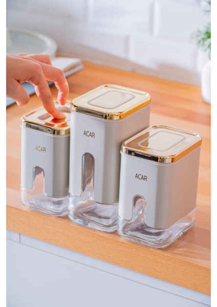 Mabel 3’lü Vakum Kapaklı Cam Baharatlık Takımı fiyatları