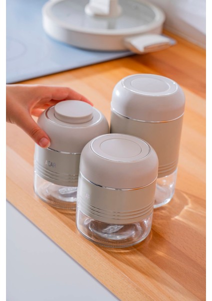 Orion 3'lü Vakum Kapaklı Baharatlık Kavanoz Seti fırsatları