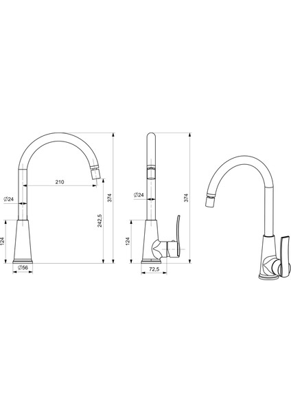 Nova Eviye Bataryası Kısa Boru fiyatları