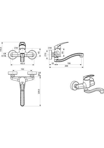 Roza Eviye Bataryası Aplike Boru fiyatları