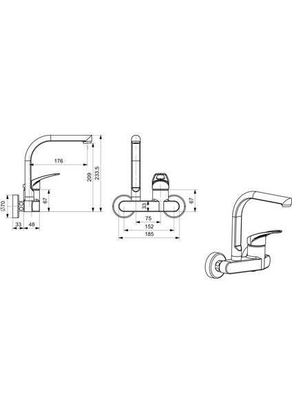Roza Eviye Bataryası Üstten Aplike fiyatları