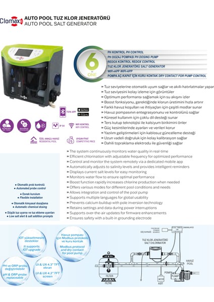 500 20 Gr/hr Auto Pool Tuz Klor Jeneratörü fiyatları