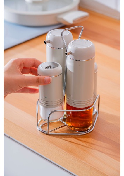 Orion 5 Parça Cam Yağlık Sirkelik ve Baharat Takımı modelleri