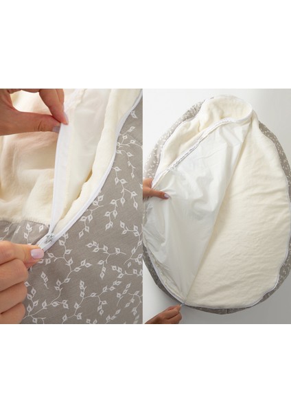 Babyjem Fasulye Yatak Gri Çiçek fırsatları