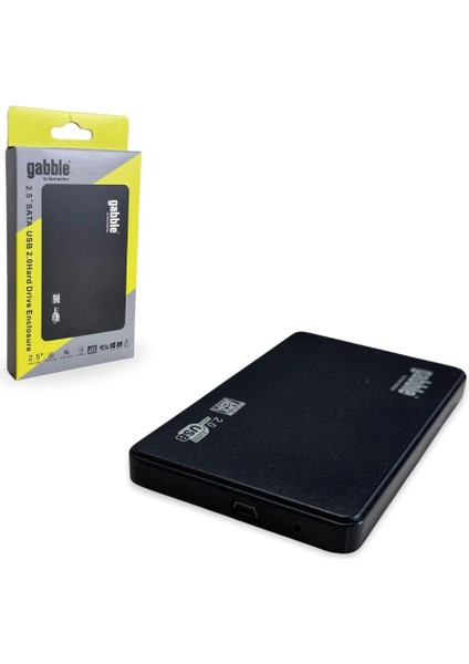 GAB-HK242 USB 2.0 Hadrdısk Kutusu Plastik 2.5''(SH20)