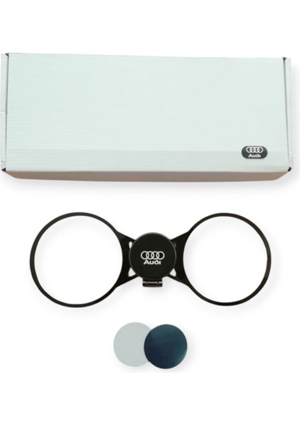 Audi A3 Uyumlu 8V 2013-2020 Audi Logolu Kelebek Açılabilir 360 * Dönen Mıknatıslı Telefon Tutucu