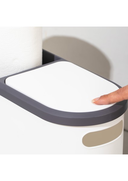 M-325 Çöp Kutusu Banyo Mutfak Çöp Kovası Kapaklı Banyo Çöp Kovası 10LT fırsatları