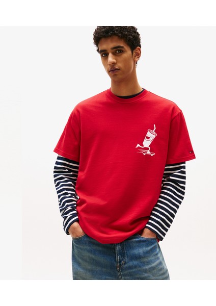 Back Logo Erkek Kırmızı T-Shirt.xle fiyatları