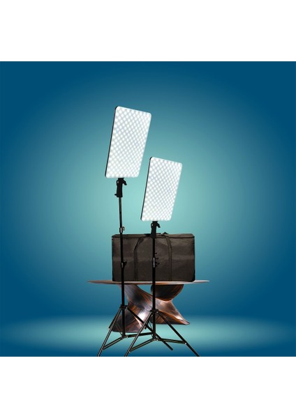 Ereıse E-Reise PL480 Bicolor Profesyonel Ikili 100 Watt LED Video Panel Set