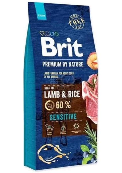 Brit Premium By Nature Sensitive Kuzu Etli Yetişkin Köpek Maması 8 kg