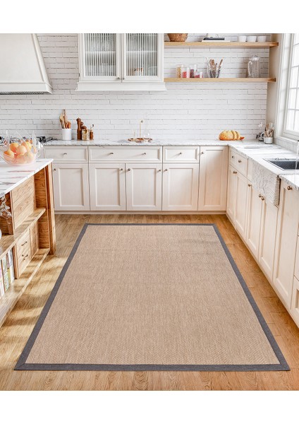 Dokuma Balık Sırtı Sisal Kolay Temizlenir Mutfak Antre Oturma Odası Kumaş Bordürlü Özel Halı indirimleri
