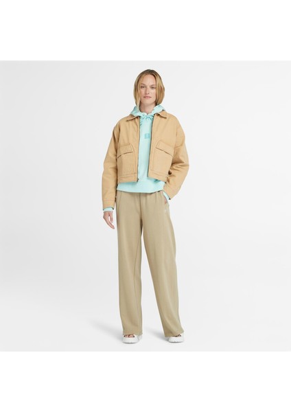 Strafford Yıkanmış Kanvas Kadın Bej Ceket.- fiyatları