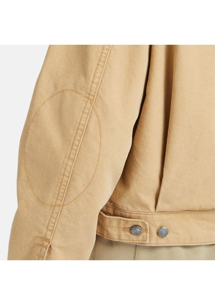 Strafford Yıkanmış Kanvas Kadın Bej Ceket.- indirimleri