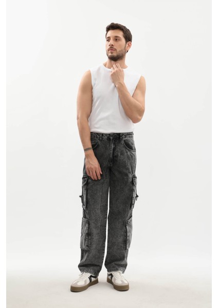 Erkek Kargo Cepli Jean Pantolon fiyatları