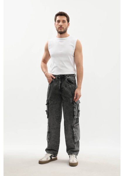Erkek Kargo Cepli Jean Pantolon modelleri