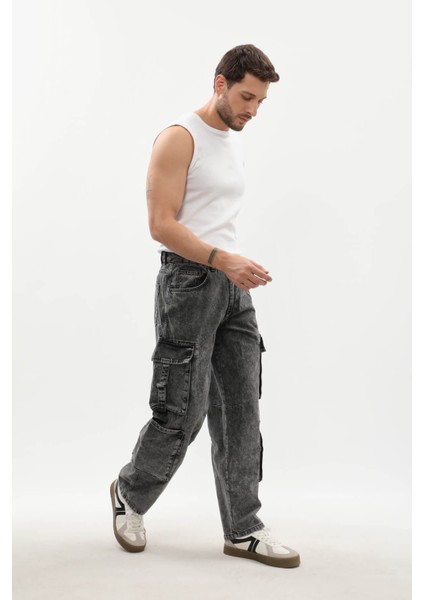 Erkek Kargo Cepli Jean Pantolon indirimleri