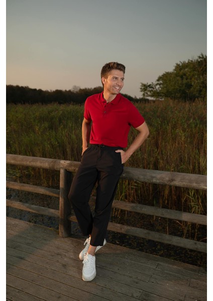 Erkek Beli Lastikli Baggy Pantolon modelleri