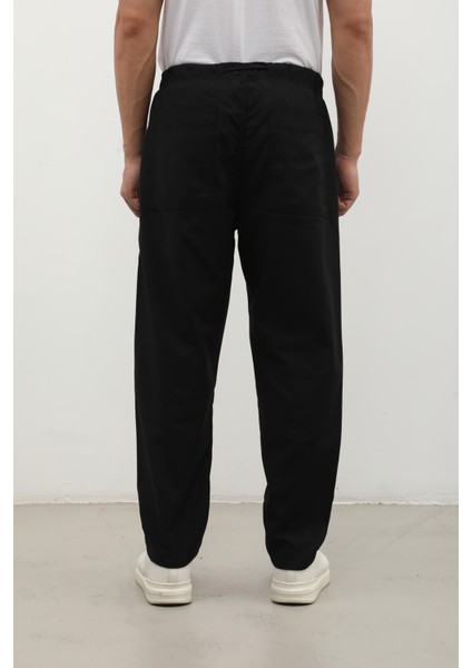 Erkek Beli Lastikli Baggy Pantolon