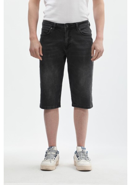 Erkek Esnek Likralı Jean Şort fiyatları