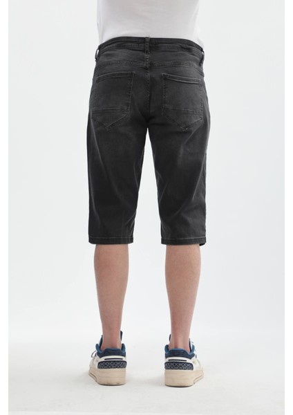 Erkek Esnek Likralı Jean Şort indirimleri