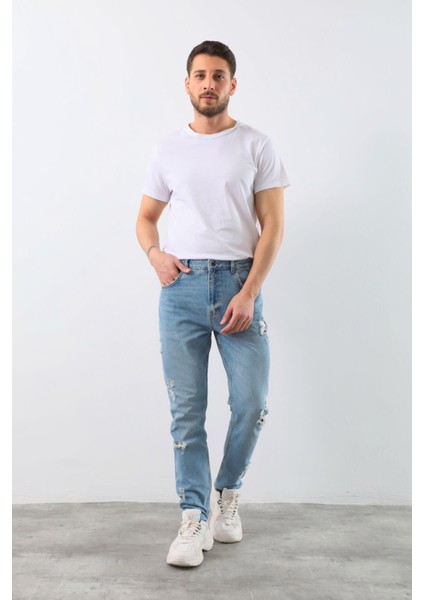 Erkek Yırtık Detaylı Jean Pantolon indirimleri