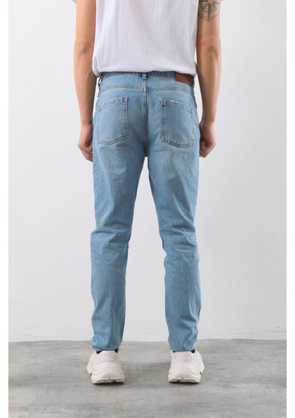 Erkek Yırtık Detaylı Jean Pantolon