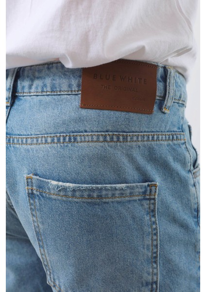 Erkek Yırtık Detaylı Jean Pantolon