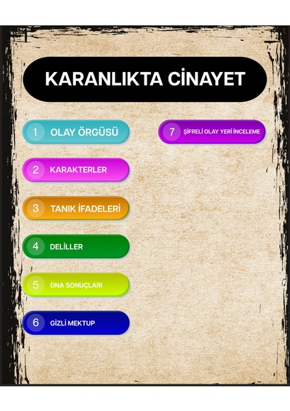 Dedektifimiz Karanlıkta Cinayet Dedektif Oyunu Seri Katil Davası, Suçluyu Bulma, Çözülemeyen Davalar fiyatları