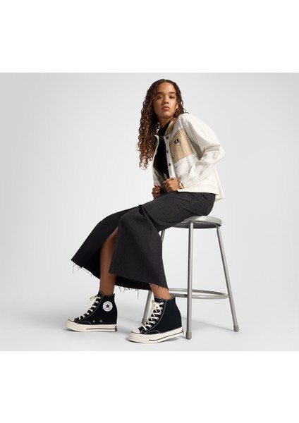 Chuck 70 Wedge Unisex Siyah Platform SNEAKER.001