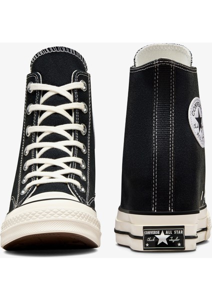 Chuck 70 Wedge Unisex Siyah Platform SNEAKER.001
