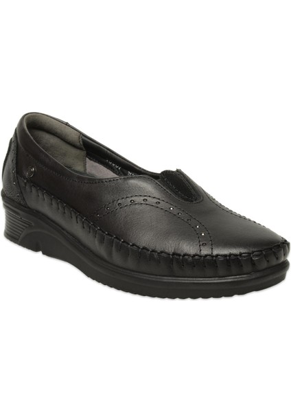 Gulis 48007 Günlük Deri Siyah Kadın Ayakkabı