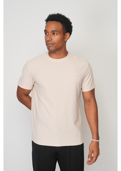 Taş Regular Fit Bisiklet Yaka Erkek T-Shirt E1002
